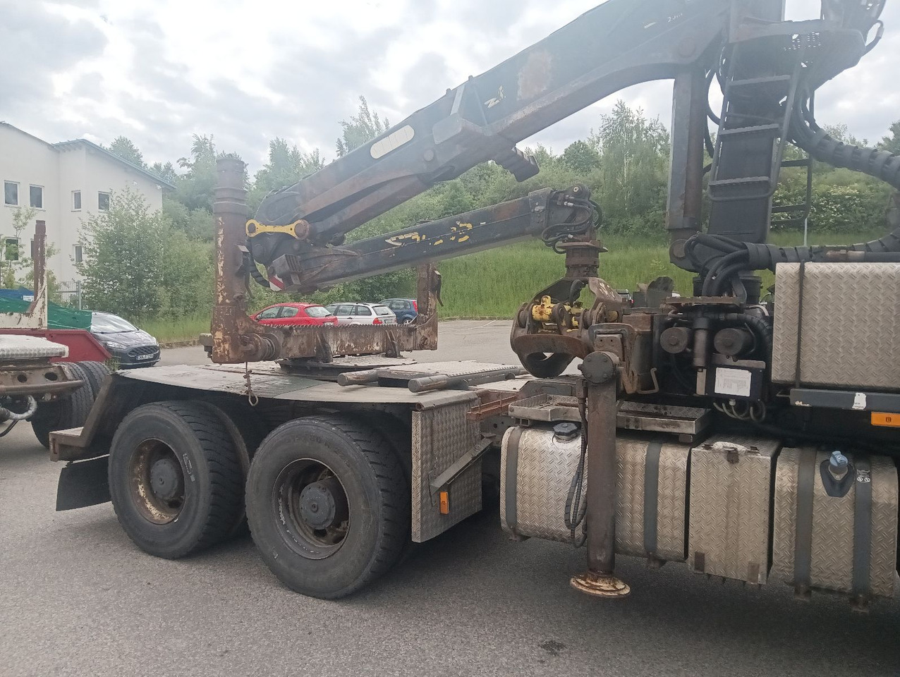 Palfinger EPSILON E250L82 Langholzkran+GLOGGER Aufbau+Anhä - Tømmerbil, Kranbil: bilde 2 Palfinger EPSILON E250L82 Langholzkran+GLOGGER Aufbau+Anhä - Tømmerbil, Kranbil: bilde 2