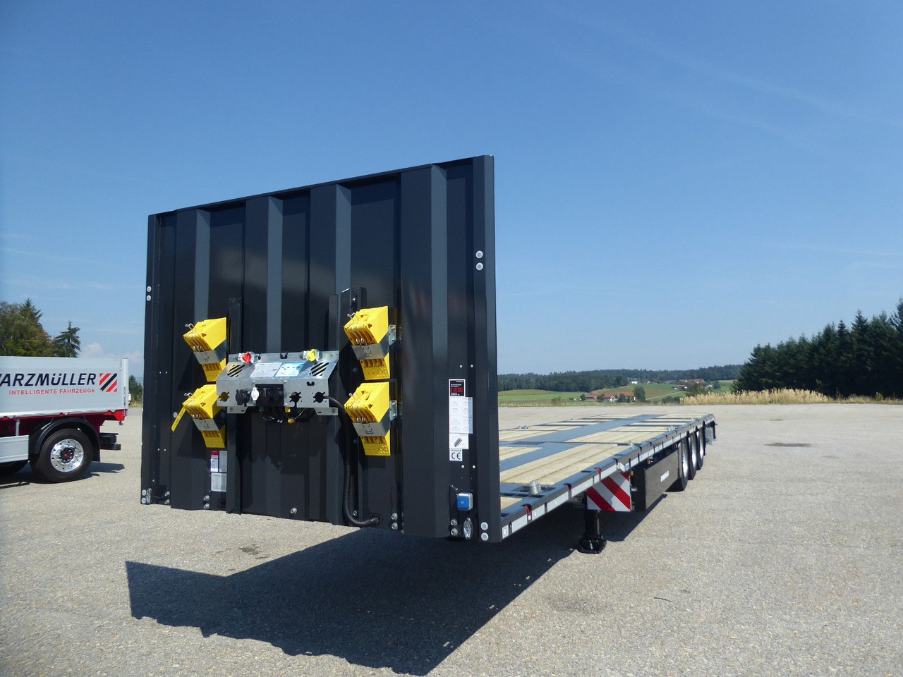 Schwarzmüller 3Achs Tele Rampen TwistLock40+2x20"SAF Lenk+Lift - Åpen semitrailer: bilde 4 Schwarzmüller 3Achs Tele Rampen TwistLock40+2x20"SAF Lenk+Lift - Åpen semitrailer: bilde 4