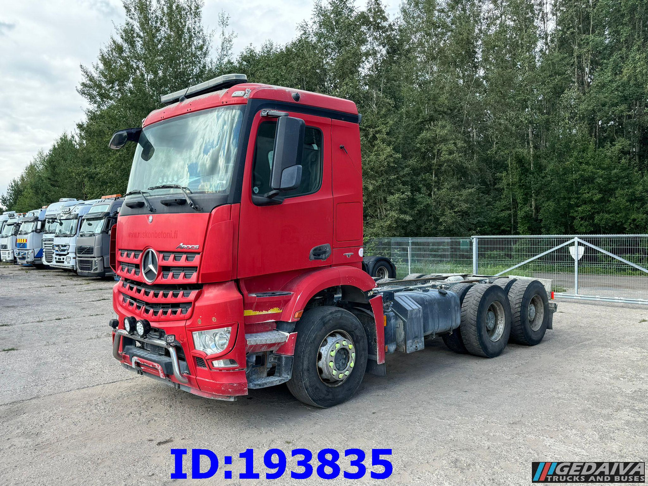 MERCEDES-BENZ Arocs 2840 6x4 Manual Euro6 - Chassis lastebil: bilde 1 MERCEDES-BENZ Arocs 2840 6x4 Manual Euro6 - Chassis lastebil: bilde 1