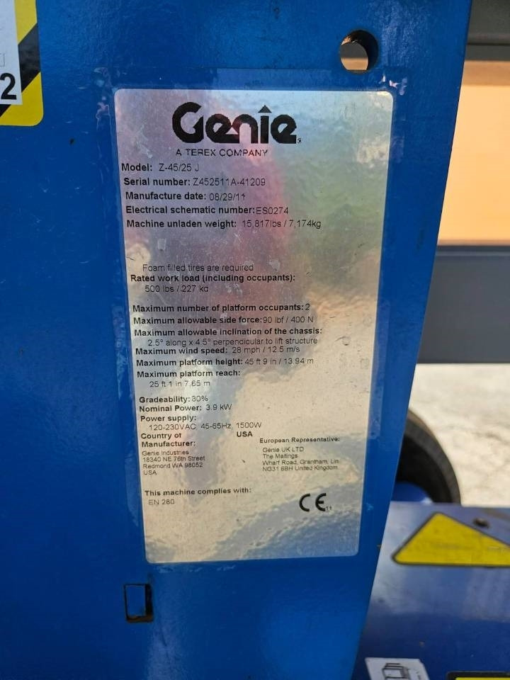 Genie Z 45/25 J DC - Bomlift: bilde 5 Genie Z 45/25 J DC - Bomlift: bilde 5