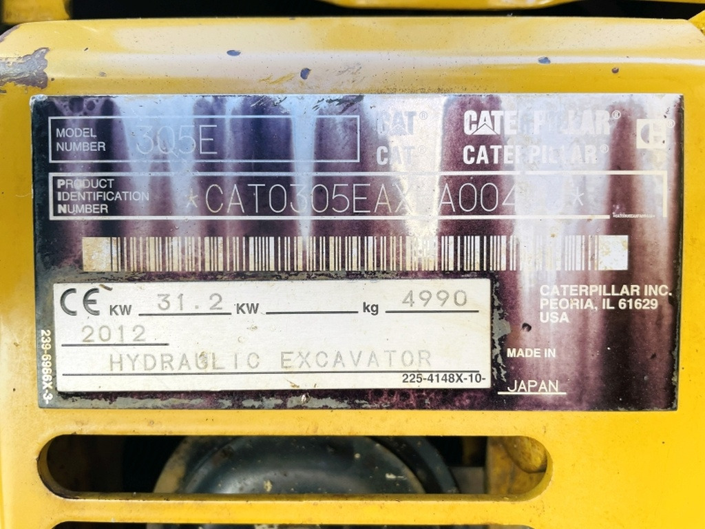 Caterpillar 305E CR (4086) - Minigraver: bilde 4 Caterpillar 305E CR (4086) - Minigraver: bilde 4