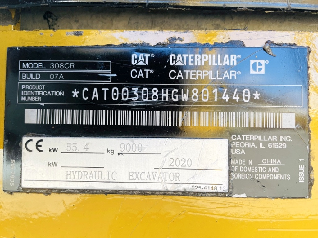 Caterpillar 308 CR (3966) - Minigraver: bilde 3 Caterpillar 308 CR (3966) - Minigraver: bilde 3