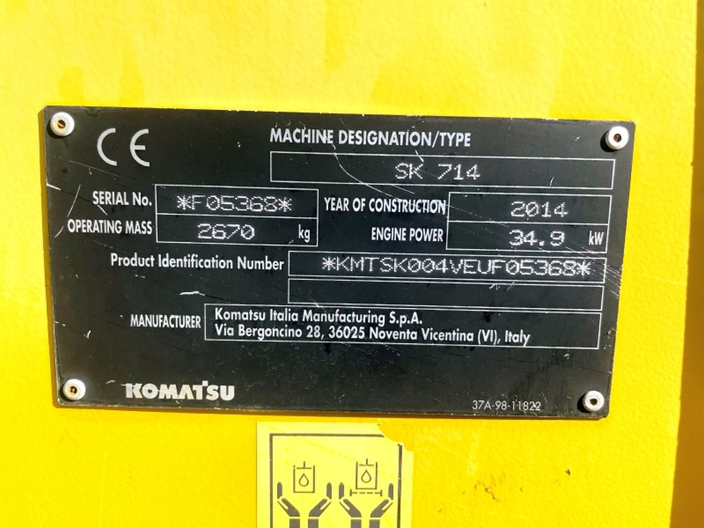 Komatsu SK714 (4077) - Kompaktlaster: bilde 3 Komatsu SK714 (4077) - Kompaktlaster: bilde 3
