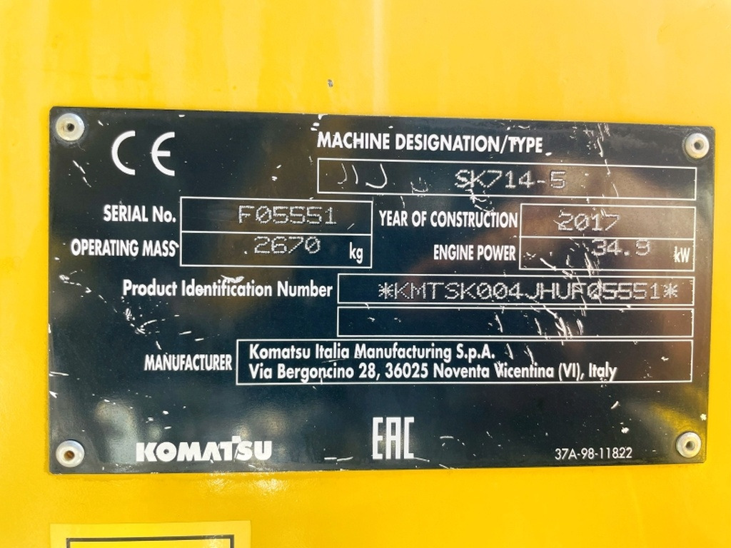 Komatsu SK714-5 (4067) - Kompaktlaster: bilde 3 Komatsu SK714-5 (4067) - Kompaktlaster: bilde 3