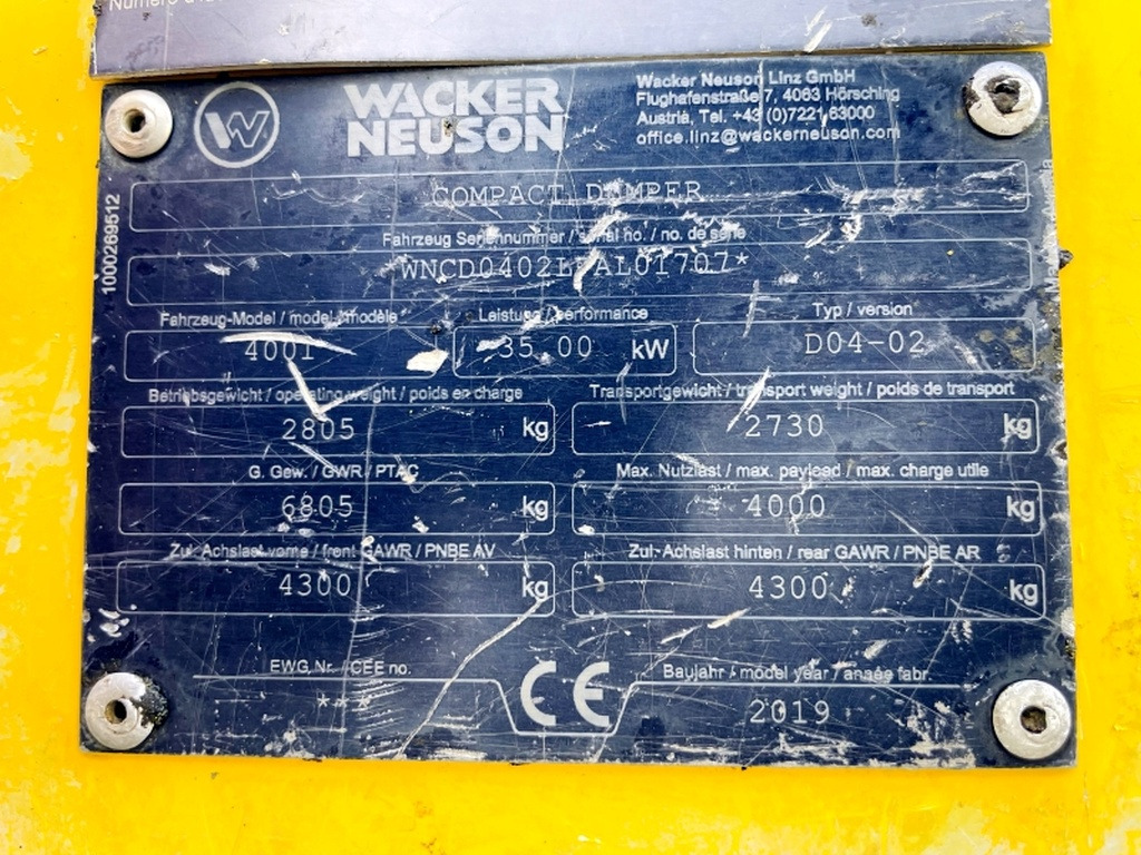 Neuson 4001 (4075) - Kompaktdumper: bilde 3 Neuson 4001 (4075) - Kompaktdumper: bilde 3
