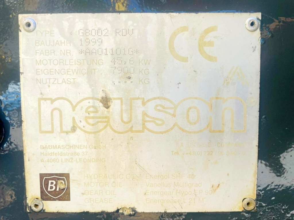 Neuson G8002 RDV (4015) - Minigraver: bilde 3 Neuson G8002 RDV (4015) - Minigraver: bilde 3
