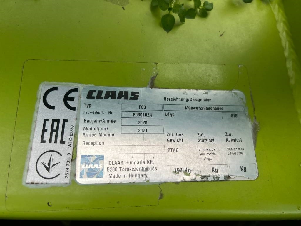 Slåmaskin Claas Corto 285 F: bilde 7