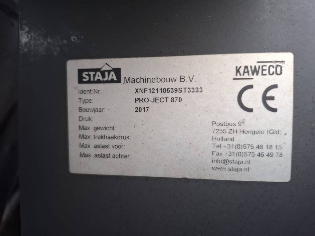 Kaweco Pro-ject 870 zodenbemester - Husdyrgjødselspreder: bilde 4 Kaweco Pro-ject 870 zodenbemester - Husdyrgjødselspreder: bilde 4
