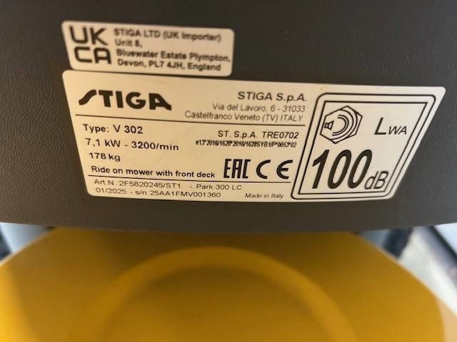 Stiga Park 300 lc Frontmaaier - Gressklipper: bilde 4 Stiga Park 300 lc Frontmaaier - Gressklipper: bilde 4