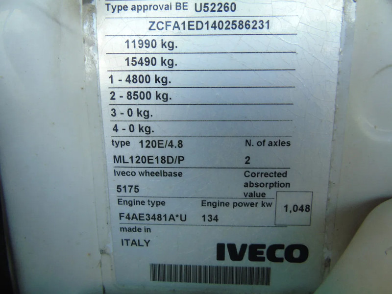 Transporter lastebil Iveco Eurocargo 120E18 + MANUAL + EURO 5: bilde 19 Transporter lastebil Iveco Eurocargo 120E18 + MANUAL + EURO 5: bilde 19