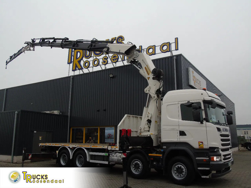 Scania R 520 V8 + PALFINGER 72002 6X + JIB 4X + WINCH + 8X4 + EURO 6 + REMOTE - Kranbil: bilde 1 Scania R 520 V8 + PALFINGER 72002 6X + JIB 4X + WINCH + 8X4 + EURO 6 + REMOTE - Kranbil: bilde 1