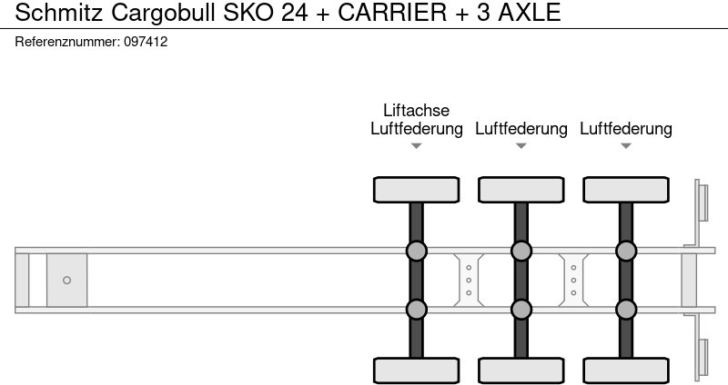 Kjølesemi Schmitz Cargobull SKO 24 + CARRIER + 3 AXLE: bilde 20 Kjølesemi Schmitz Cargobull SKO 24 + CARRIER + 3 AXLE: bilde 20
