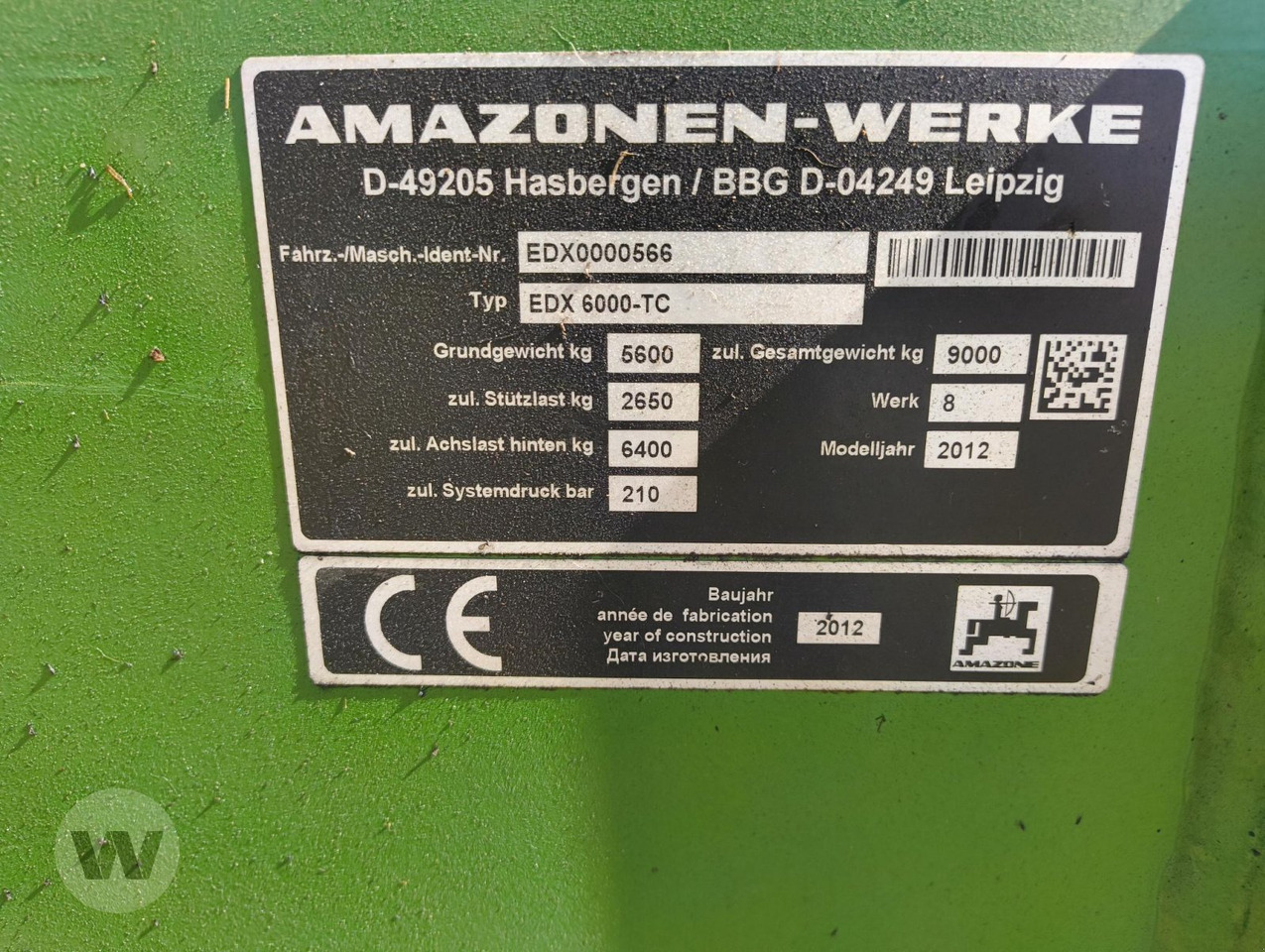 Amazone EDX 6000-TC - Såmaskin: bilde 5 Amazone EDX 6000-TC - Såmaskin: bilde 5