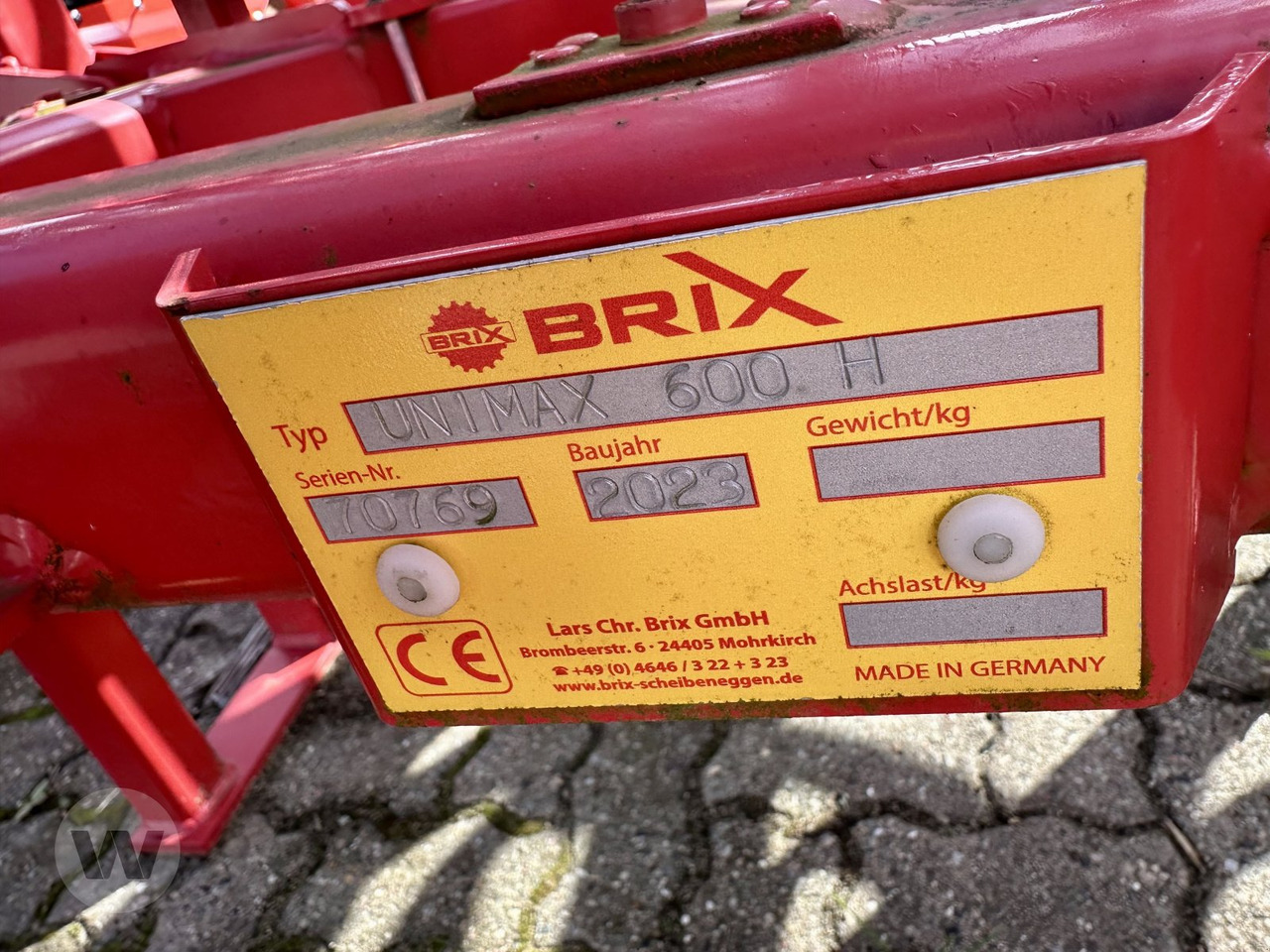 Brix UNIMAX 600 H - Kultivator: bilde 5 Brix UNIMAX 600 H - Kultivator: bilde 5