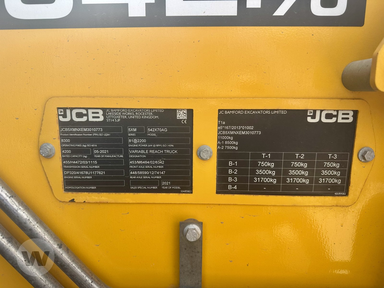 JCB 542-70 - Teleskoplastere: bilde 1 JCB 542-70 - Teleskoplastere: bilde 1