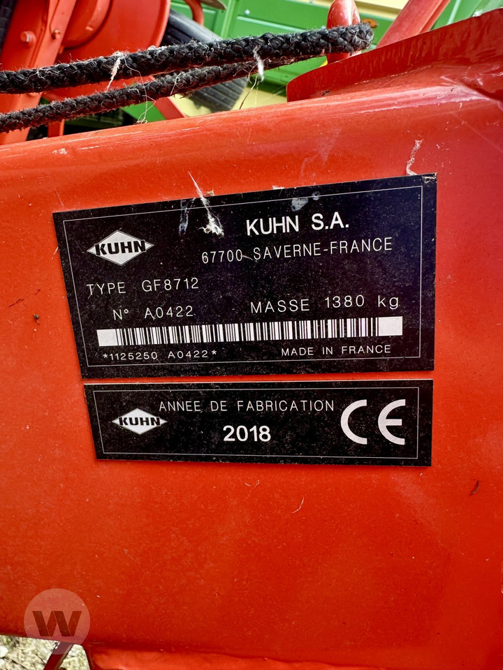 Kuhn GF 8712 - Høyvender: bilde 2 Kuhn GF 8712 - Høyvender: bilde 2