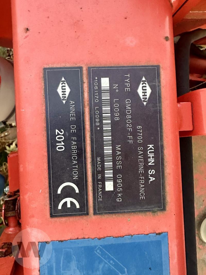 Kuhn GMD 802 F - Slåmaskin: bilde 5 Kuhn GMD 802 F - Slåmaskin: bilde 5