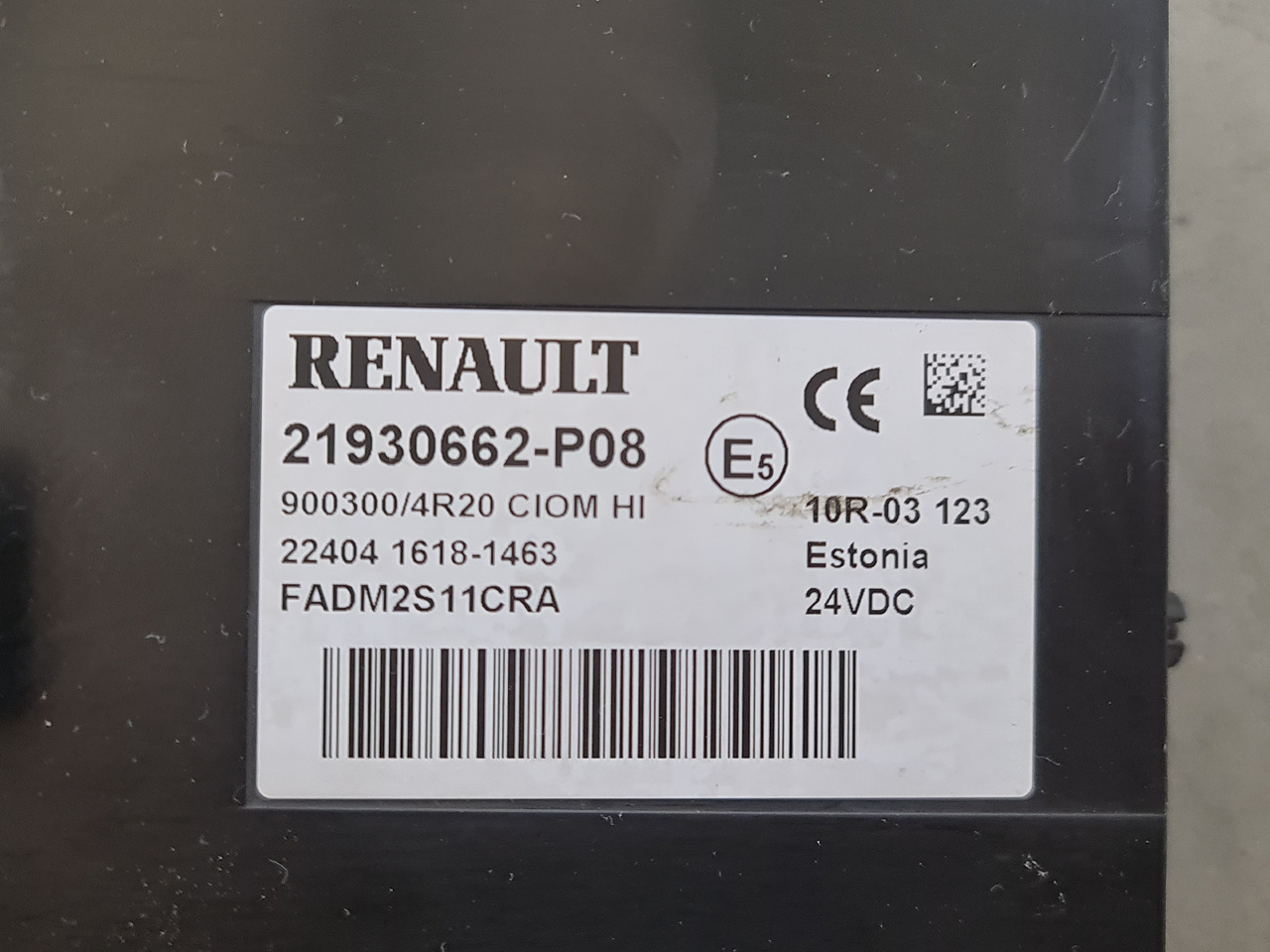 RENAULT RANGE T / CIOM HI CONTROL UNIT / 21930662-P08 - Styreenhet: bilde 3 RENAULT RANGE T / CIOM HI CONTROL UNIT / 21930662-P08 - Styreenhet: bilde 3