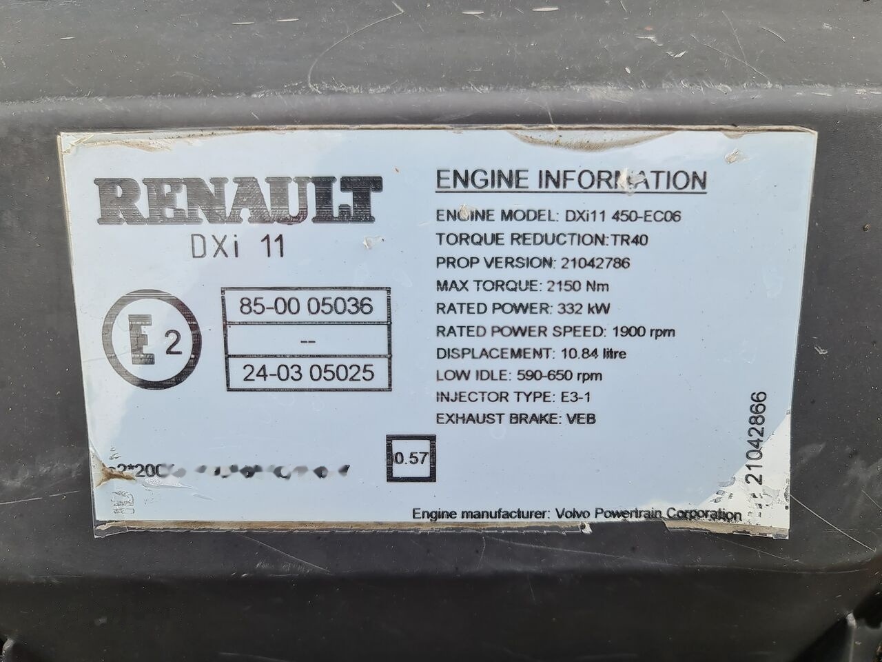 Renault PREMIUM DXI 11 450 410 - Motor for Lastebil: bilde 4 Renault PREMIUM DXI 11 450 410 - Motor for Lastebil: bilde 4