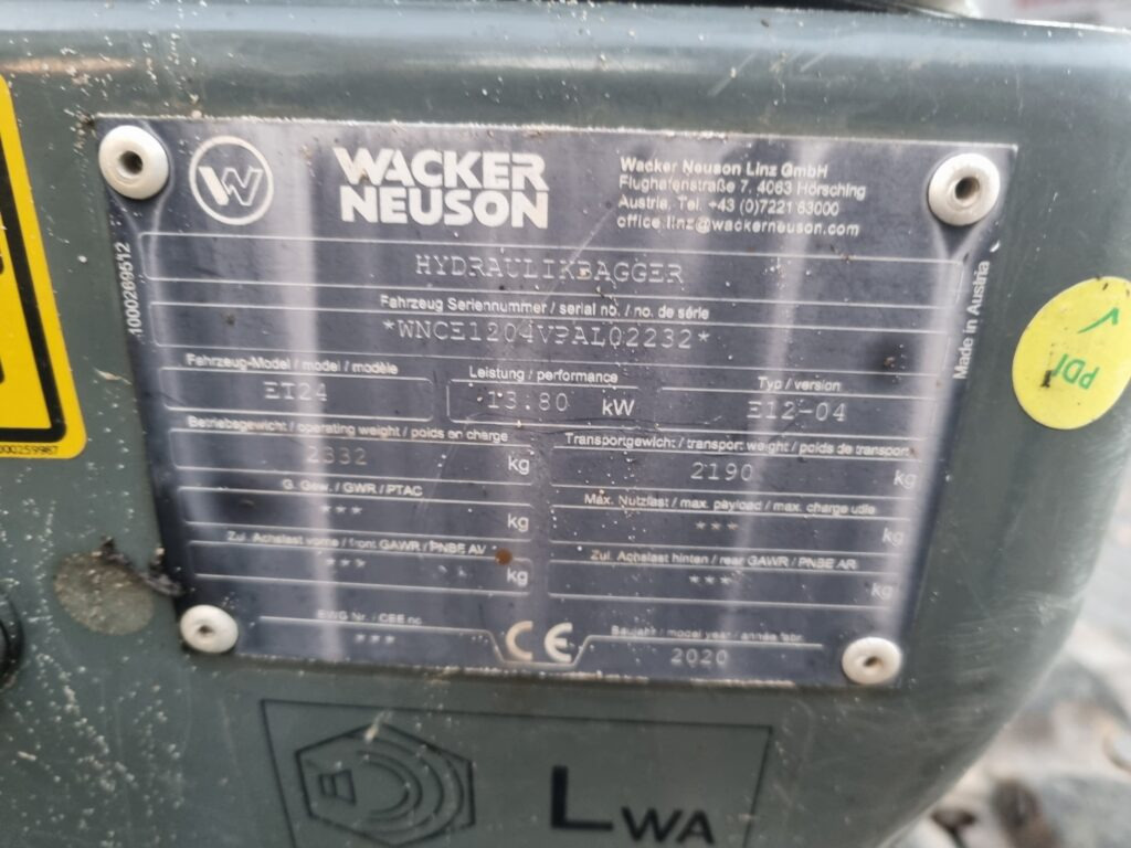 Minigraver WACKER NEUSON ET24 minidigger: bilde 20