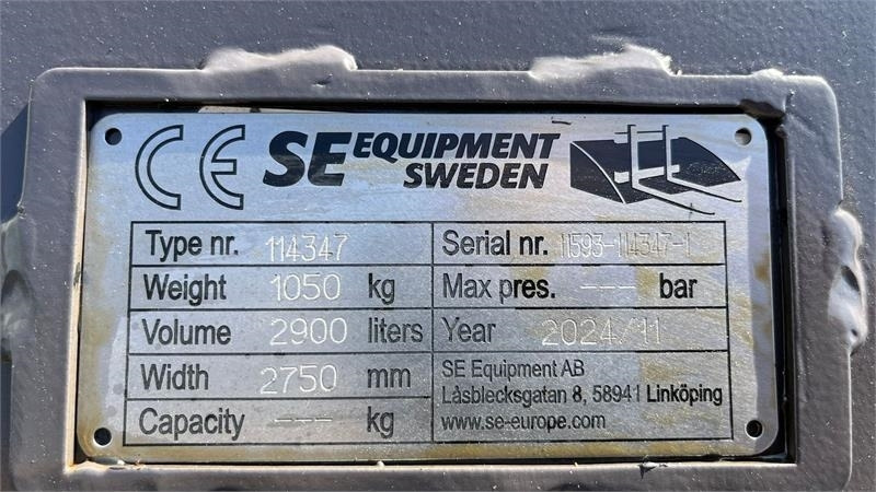SE AB 2,9m3 skovl med Volvo beslag på. Den er 2. - Skuffe for Bygg og anlegg: bilde 3 SE AB 2,9m3 skovl med Volvo beslag på. Den er 2. - Skuffe for Bygg og anlegg: bilde 3