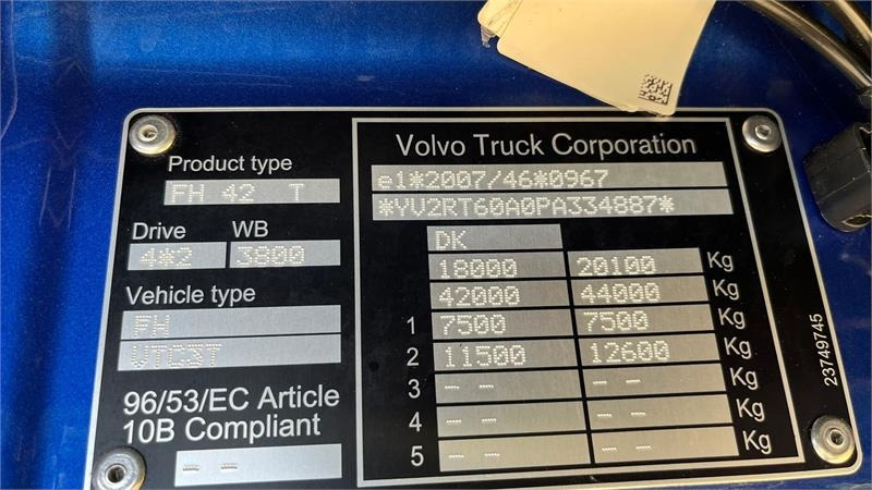 Volvo FH 540 Globetrotter XL, fuld luft affjedring og Al - Trekkvogn: bilde 4 Volvo FH 540 Globetrotter XL, fuld luft affjedring og Al - Trekkvogn: bilde 4