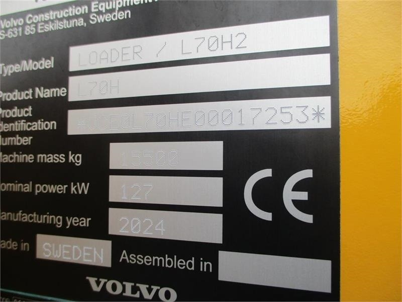 Volvo L 70 H H2 BEMÆRK MED GARANTI FRA VOLVO FREM TIL DE - Hjullaster: bilde 2 Volvo L 70 H H2 BEMÆRK MED GARANTI FRA VOLVO FREM TIL DE - Hjullaster: bilde 2