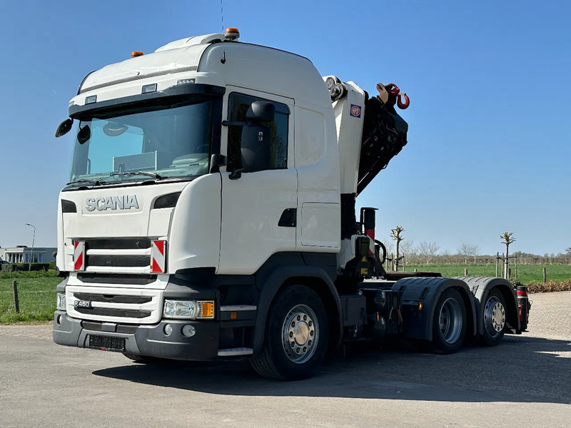 Trekkvogn Scania R450 6x2 !!TRACTOR!!!CRANE/GRUE/HMF 50TM!!TOP!EURO6!!: bilde 7