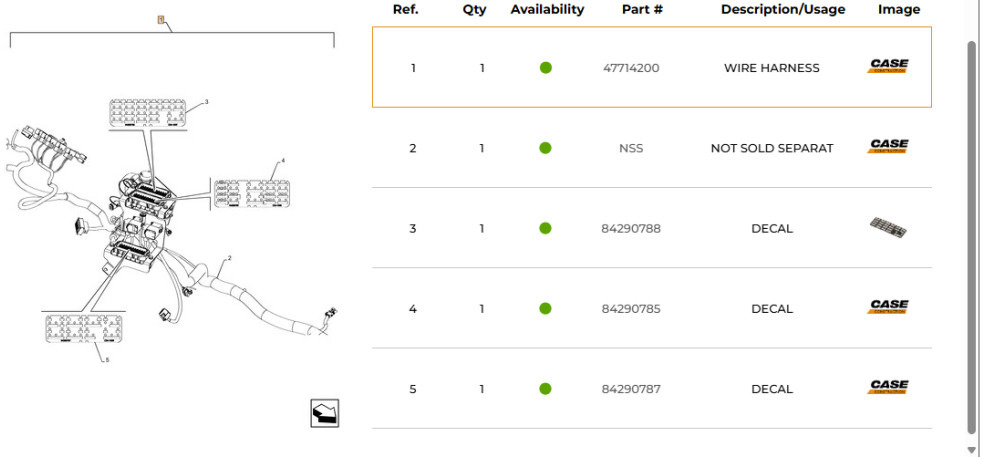 Case 47714200 - Kabel/ Ledninger for Bygg og anlegg: bilde 3 Case 47714200 - Kabel/ Ledninger for Bygg og anlegg: bilde 3