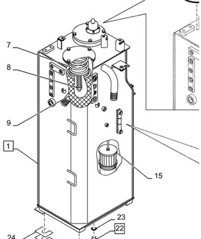 Case KRJ42051 - Hydraulisk tank for Bygg og anlegg: bilde 1 Case KRJ42051 - Hydraulisk tank for Bygg og anlegg: bilde 1