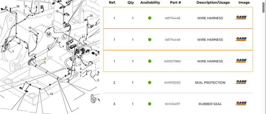 Case KRR27980 - krr27980 - Kabel/ Ledninger for Bygg og anlegg: bilde 1 Case KRR27980 - krr27980 - Kabel/ Ledninger for Bygg og anlegg: bilde 1