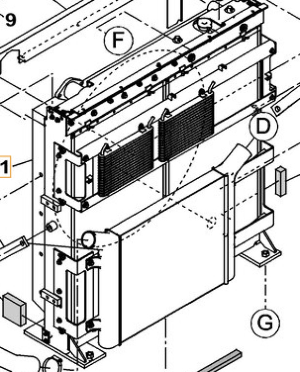 Case KSH13400 - KSH15210 - Radiator for Bygg og anlegg: bilde 1 Case KSH13400 - KSH15210 - Radiator for Bygg og anlegg: bilde 1
