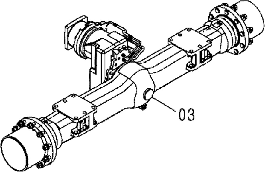 Hitachi 4457336 - 4143000182 - Bakaksel for Bygg og anlegg: bilde 1 Hitachi 4457336 - 4143000182 - Bakaksel for Bygg og anlegg: bilde 1