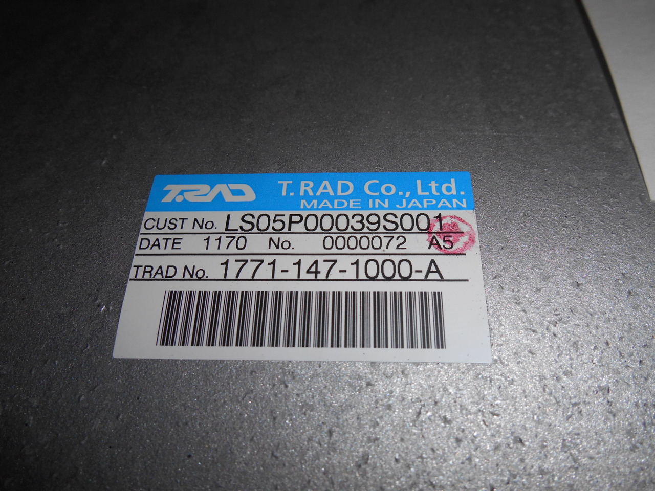 Kobelco LS05P00039F1 - Radiator for Bygg og anlegg: bilde 3 Kobelco LS05P00039F1 - Radiator for Bygg og anlegg: bilde 3