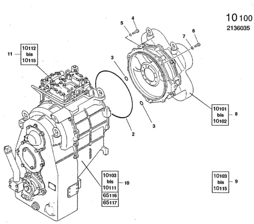 New Holland 4608299 - 4608298 Converter - Girkasse for Bygg og anlegg: bilde 1 New Holland 4608299 - 4608298 Converter - Girkasse for Bygg og anlegg: bilde 1