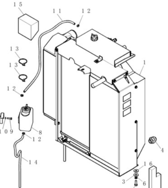 New Holland 87740101 - 72116523 - Radiator for Bygg og anlegg: bilde 1 New Holland 87740101 - 72116523 - Radiator for Bygg og anlegg: bilde 1