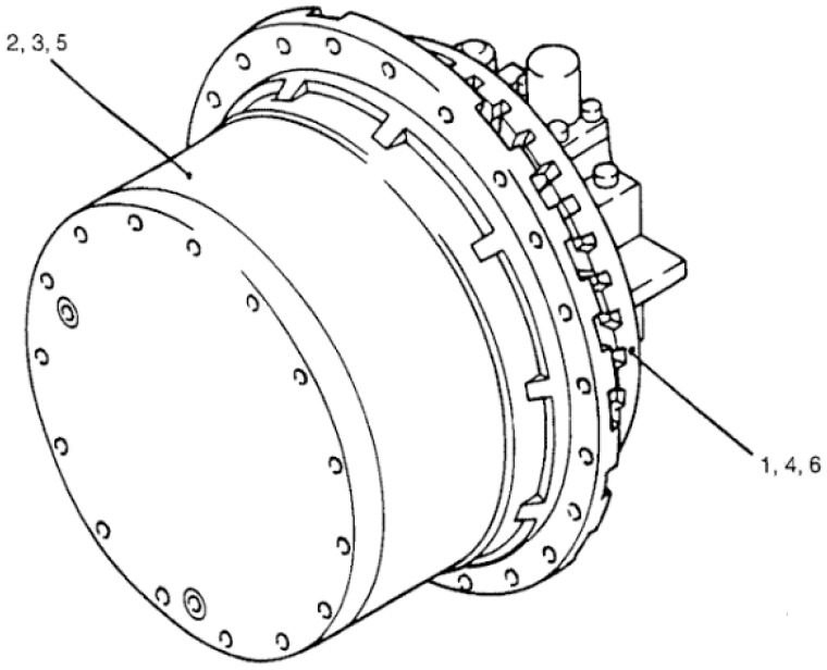 New Holland Kobelco YN15V00011F4 - YN15V00011F3 - Sluttdrev for Landbruksteknikk: bilde 1 New Holland Kobelco YN15V00011F4 - YN15V00011F3 - Sluttdrev for Landbruksteknikk: bilde 1