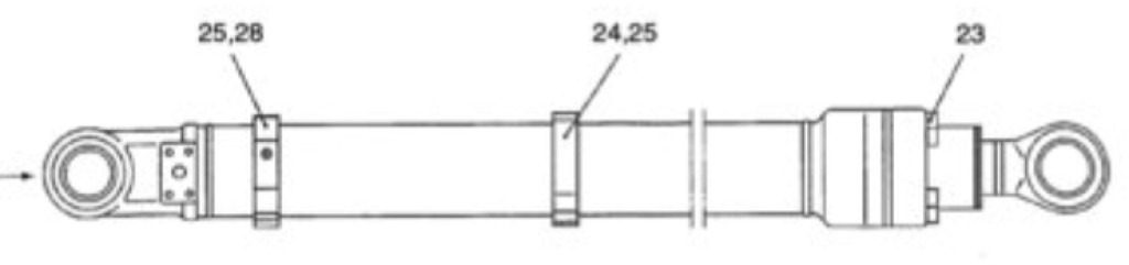 New Holland YX01V00005F7 - 87336534 - Hydraulisk sylinder for Bygg og anlegg: bilde 2 New Holland YX01V00005F7 - 87336534 - Hydraulisk sylinder for Bygg og anlegg: bilde 2