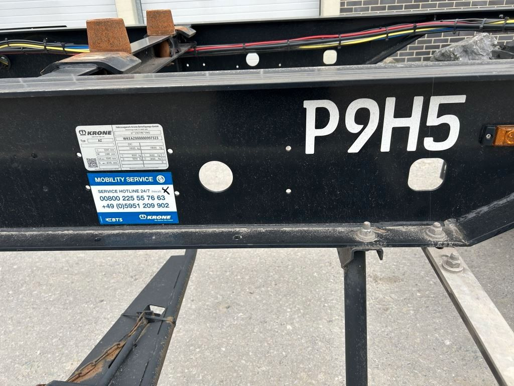 Krone 2 Achswechselfahrgestell, Typ: MAXI AZW 18 eL3B7 - Container-transport/ Vekselflak tilhenger: bilde 3 Krone 2 Achswechselfahrgestell, Typ: MAXI AZW 18 eL3B7 - Container-transport/ Vekselflak tilhenger: bilde 3