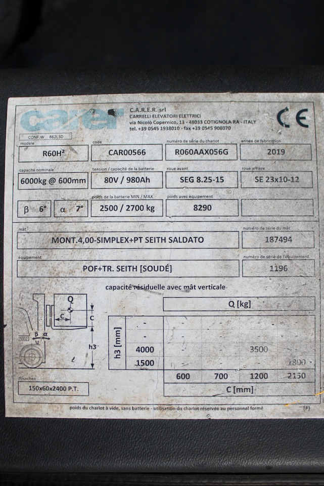 El-truck CARER R 60 H2: bilde 10