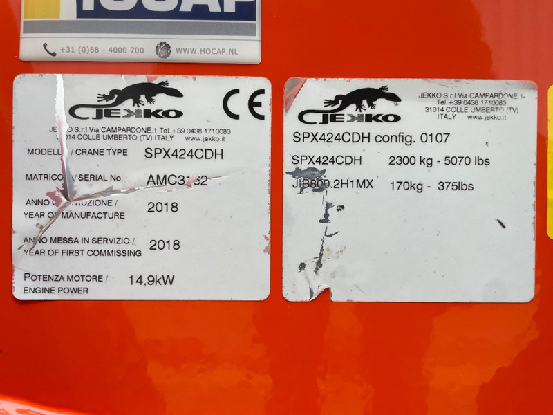 Jekko SPX 424 CDH SOLD - Minikran: bilde 3 Jekko SPX 424 CDH SOLD - Minikran: bilde 3