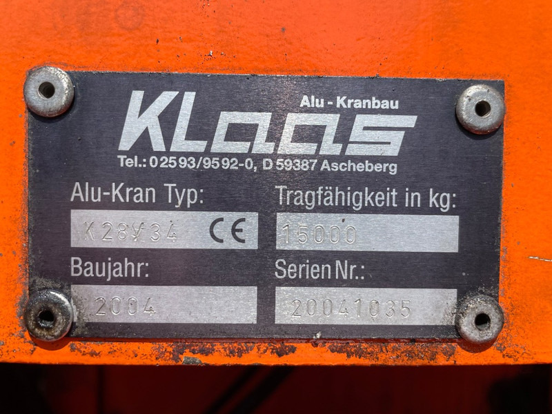 Klaas K 28-34 - Allterrengkran: bilde 3 Klaas K 28-34 - Allterrengkran: bilde 3