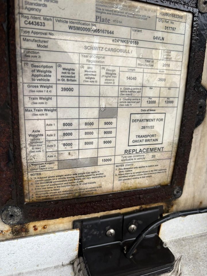 Schmitz Cargobull 2016 TK SLXe 300 – BTK110 - Kjølesemi: bilde 5 Schmitz Cargobull 2016 TK SLXe 300 – BTK110 - Kjølesemi: bilde 5