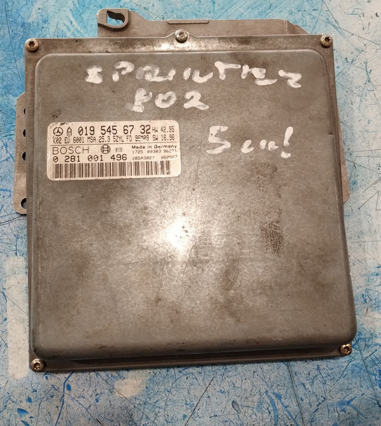 STEROWNIK SILNIKA MERCEDES SPRINTER OM602 2.9 0195456732 0281001496 - Elektrisk system for Varebil: bilde 1 STEROWNIK SILNIKA MERCEDES SPRINTER OM602 2.9 0195456732 0281001496 - Elektrisk system for Varebil: bilde 1