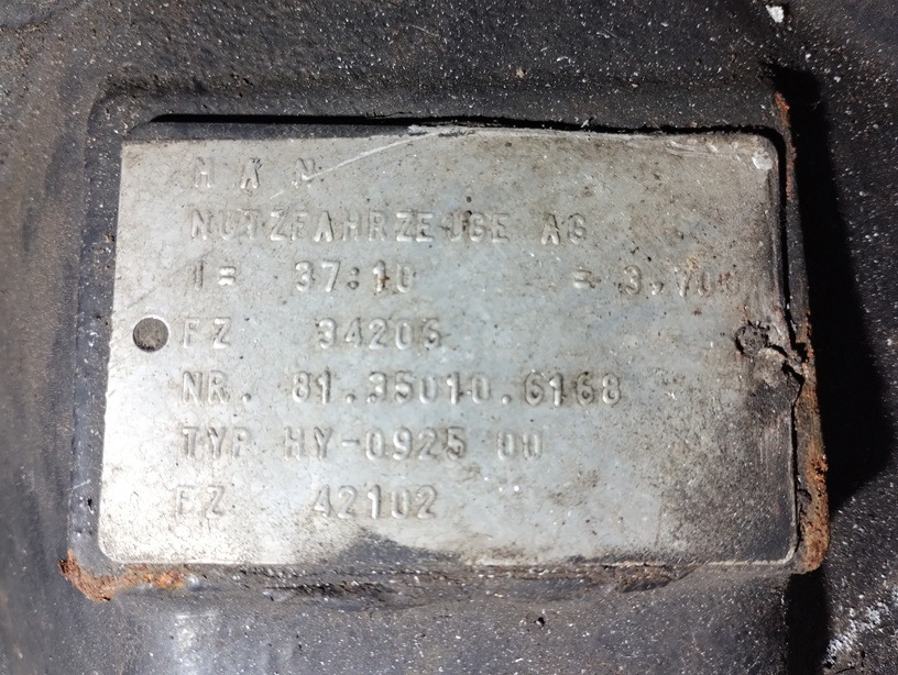 WKŁAD GŁÓWKA MOSTU MAN TGL 8 - 12 HY - 0925 37/10 3.70 Differential - Differensial: bilde 2 WKŁAD GŁÓWKA MOSTU MAN TGL 8 - 12 HY - 0925 37/10 3.70 Differential - Differensial: bilde 2