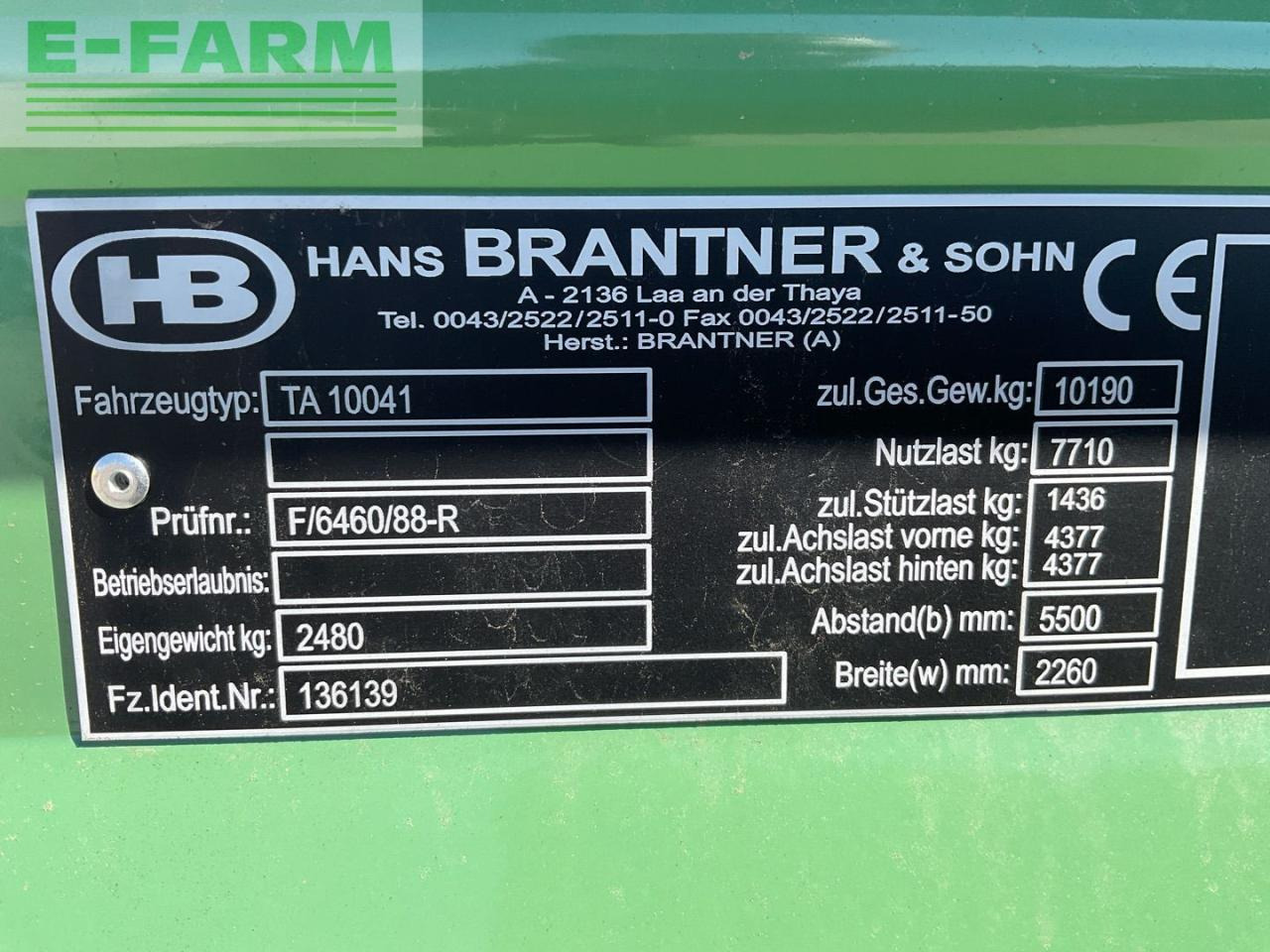 Landbruk tippvogn Brantner TA 10041: bilde 9