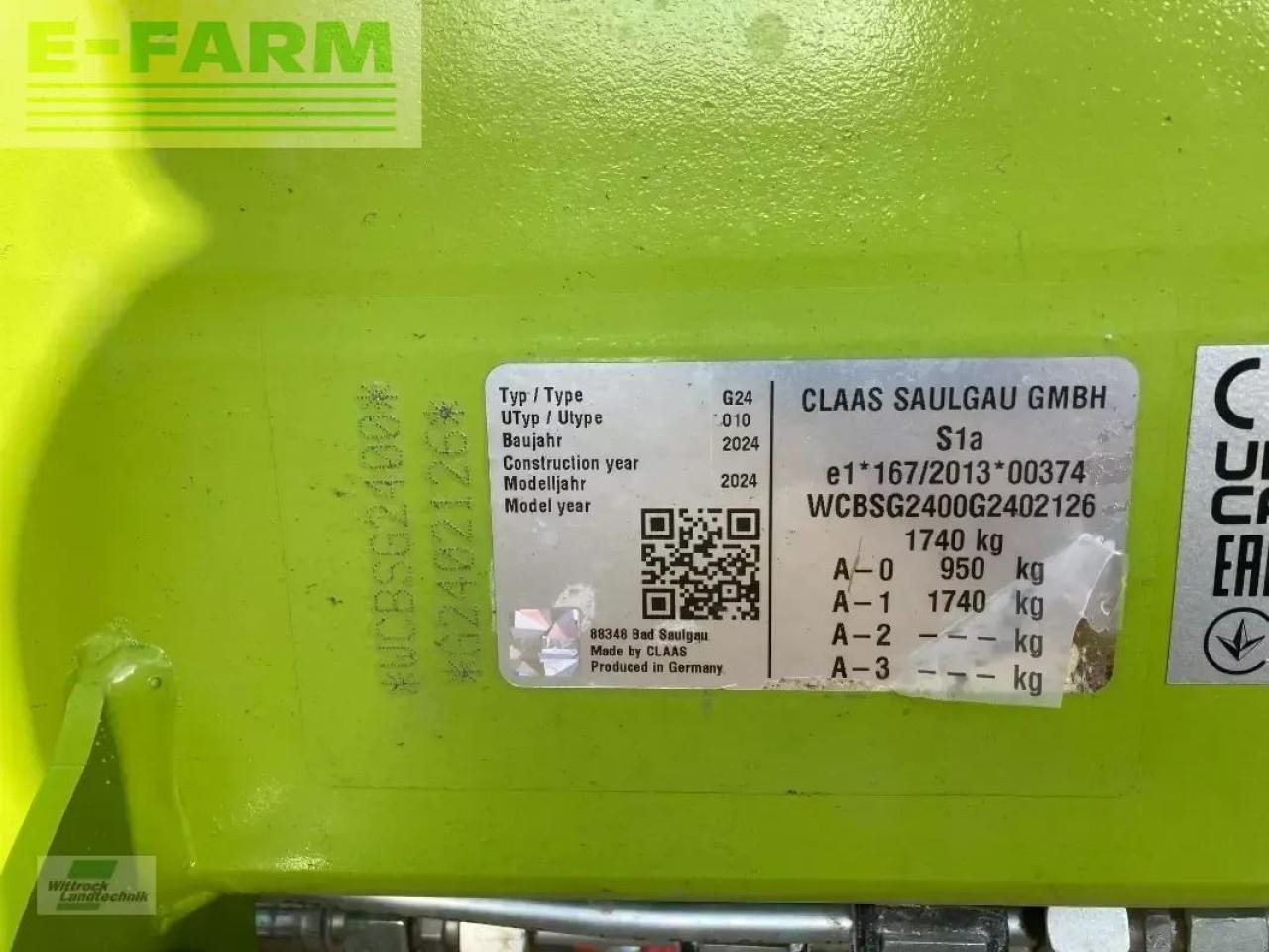 CLAAS liner 2800 trend - Høyvender: bilde 4 CLAAS liner 2800 trend - Høyvender: bilde 4