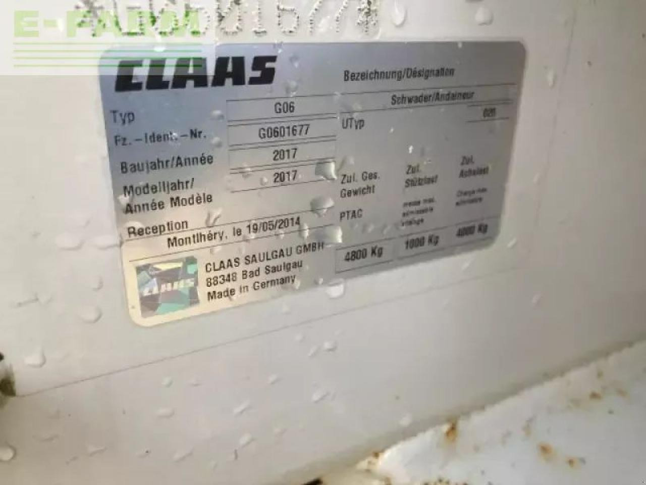 CLAAS liner 3600 hha - Høyvender: bilde 4 CLAAS liner 3600 hha - Høyvender: bilde 4
