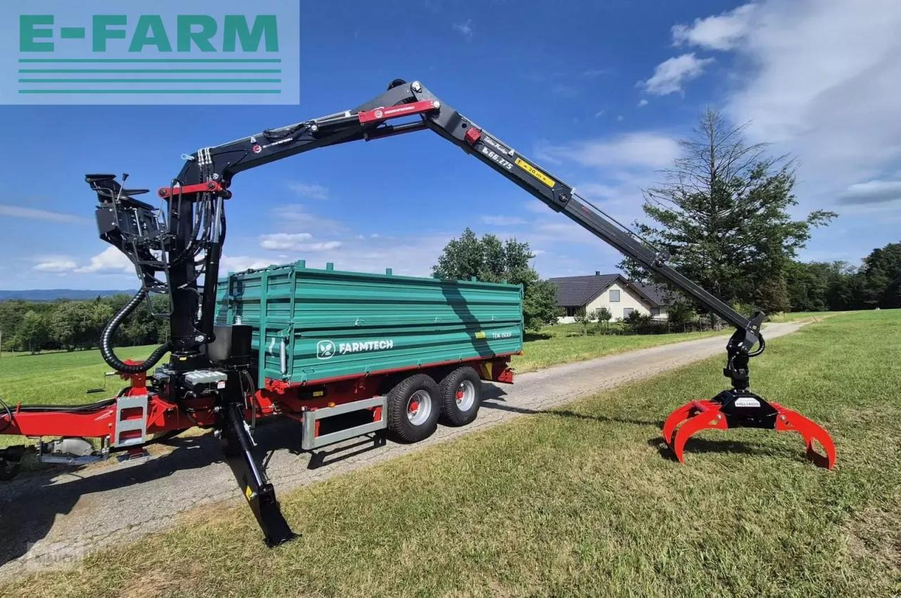 Farmtech tdk 1500f + kran - Landbruk tippvogn: bilde 2 Farmtech tdk 1500f + kran - Landbruk tippvogn: bilde 2