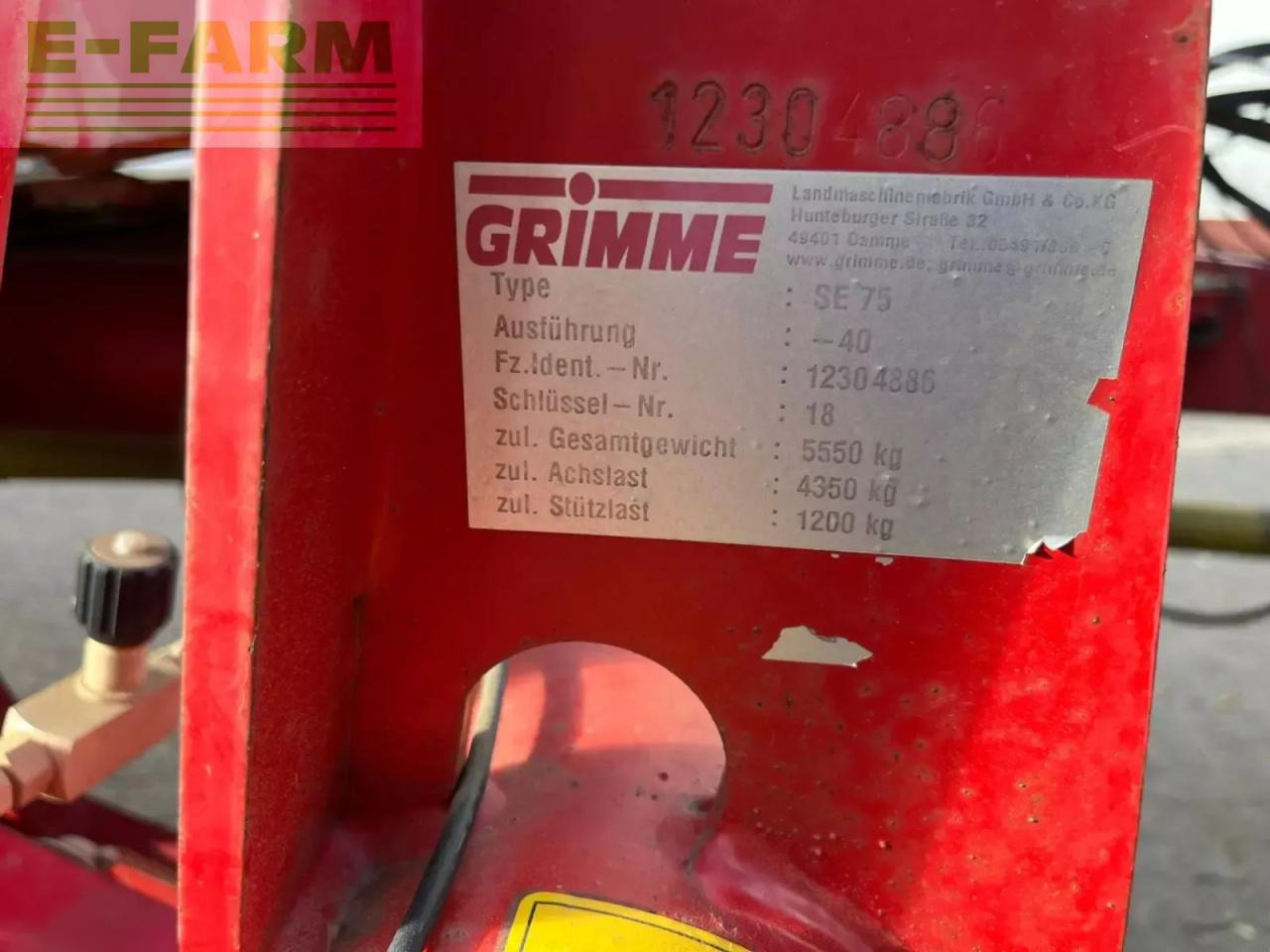 Grimme se 75-40 ub - Potethøster: bilde 2 Grimme se 75-40 ub - Potethøster: bilde 2